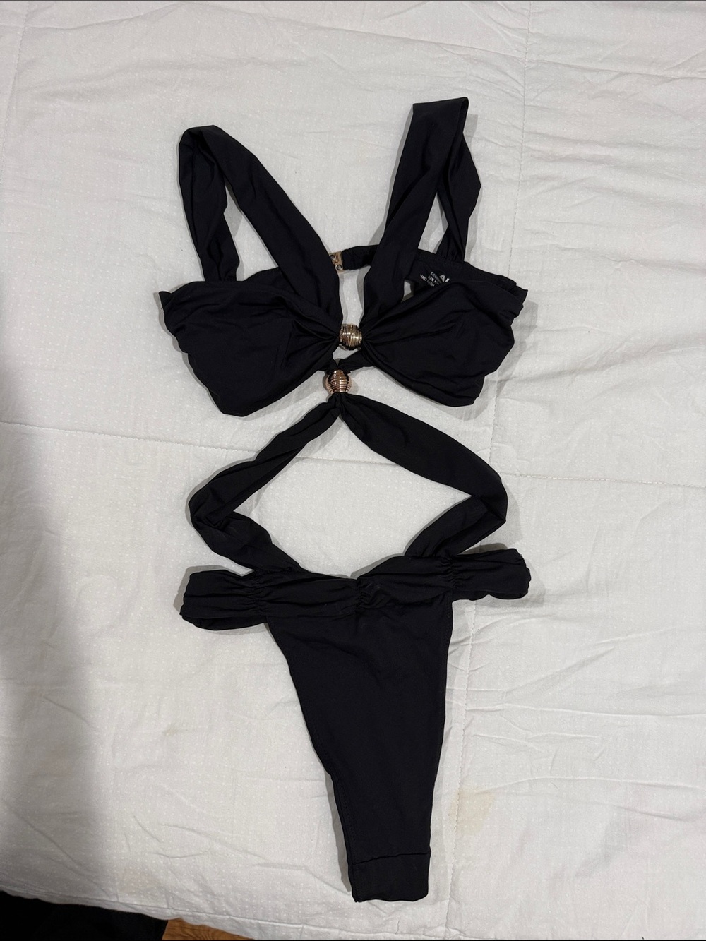 ALT swimwear Black onepiece Women’s sz Medium